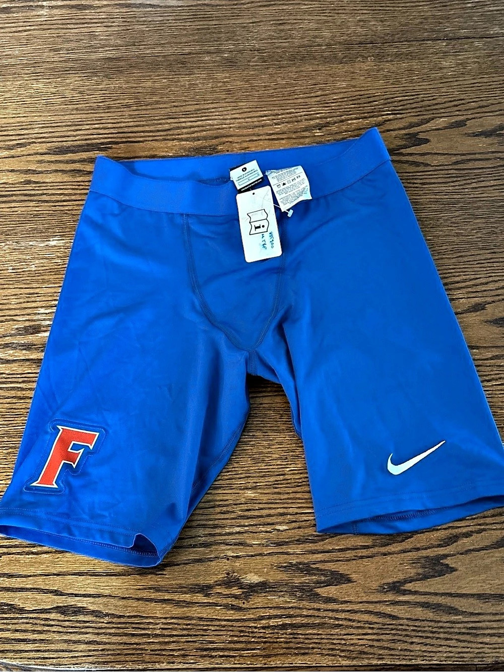 Nike Dri-FIT Florida Gators Compression Shorts Blue & Red Large